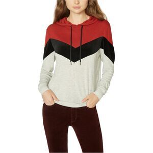 Sanctuary Clothing Womens Tri-Color Hoodie Sweatshirt, NWT